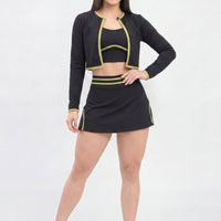 FALDA NEGRA CON SHORT INTERNO RVC