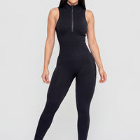 ENTERIZO SEAMLESS NEGRO EFECTO MOLDEADOR RVC