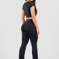 LEGGINGS BOTA RECTA NEGRO TALLE ALTO RVC