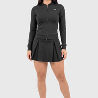 CHAQUETA NEGRA CIERRE FRONTAL RVC