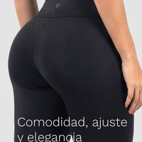 LEGGINGS BOTA RECTA NEGRO TALLE ALTO RVC