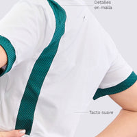 BLUSA BLANCA CUELLO REDONDO RVC