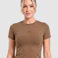 BLUSA TRANSPIRABLE MOCCA MANGA CORTA CCR