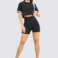 BLUSA NEGRA CUELLO REDONDO RVC