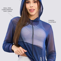 BUZO AZUL MARINO EN MALLA RVC