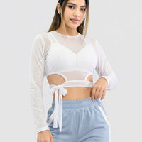 BUZO BLANCO DE MALLA RVC