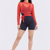 BUZO ROJO DE MALLA RVC