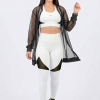 BUZO DEPORTIVO EN MALLA COLOR NEGRO RVC