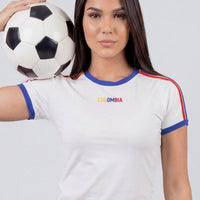 CAMISETA MUJER COLOMBIA - EDICIÓN MUNDIAL 2026