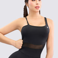 ENTERIZO NEGRO ESPALDA CRUZADA RVC