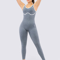 ENTERIZO SEAMLESS AZUL CON VENAS EN CONTRASTE RVC