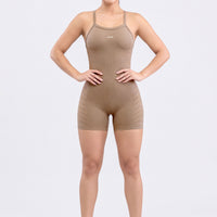 ENTERIZO SEAMLESS MOCCA ESENCIAL FIT RVC