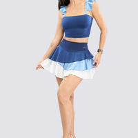 FALDA DEPORTIVA COMBINADA CON VOLANTES RVC