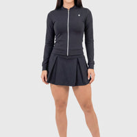 FALDA DEPORTIVA NEGRA CON PLIEGUES RVC