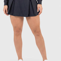 FALDA DEPORTIVA NEGRA CON PLIEGUES RVC