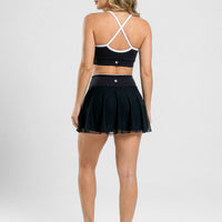 TOP NEGRO DE TIRANTES CRUZADOS Y MALLA RVC