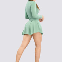 BUZO VERDE CIERRE FRONTAL RVC