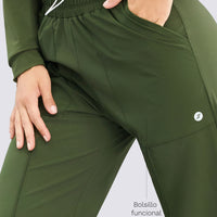 JOGGER CONFORT VERDE MILITAR RVC