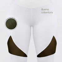 LEGGINGS DEPORTIVO BLANCO ALTA COBERTURA RVC