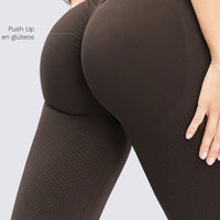 LEGGINGS SEAMLESS CAFÉ AJUSTE PERFECTO RVC