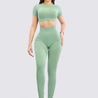 LEGGINGS VERDE PRETINA ALTA RVC