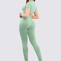LEGGINGS VERDE PRETINA ALTA RVC