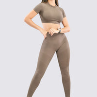 LEGGINGS MOCA PRETINA ALTA RVC