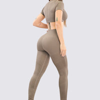 LEGGINGS MOCA PRETINA ALTA RVC