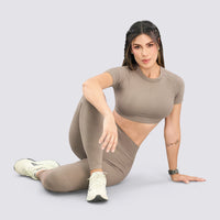 LEGGINGS MOCA PRETINA ALTA RVC