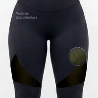 LEGGINGS DEPORTIVO NEGRO ALTA COBERTURA RVC