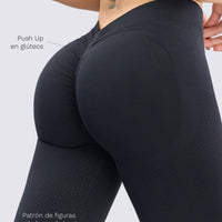 LEGGINGS SEAMLESS NEGRO AJUSTE PERFECTO RVC