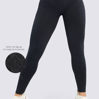 LEGGINGS SEAMLESS NEGRO AJUSTE PERFECTO RVC
