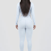 LEGGINGS BABY BLUE CON PRETINA ALTA CDC