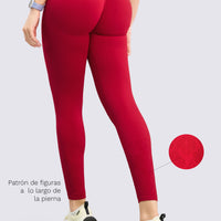 LEGGINGS SEAMLESS ROJO AJUSTE PERFECTO RVC