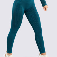 LEGGINGS SEAMLESS TEXTURA VERDE TURQUESA RVC