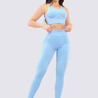 TOP AZUL VENAS EN CONTRASTE RVC