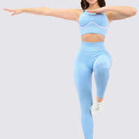 TOP AZUL VENAS EN CONTRASTE RVC