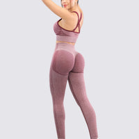 LEGGINGS PUSH UP VINOTINTO JASPEADO RVC