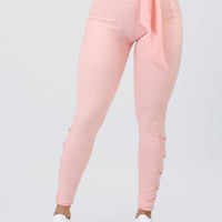 LEGGINGS TIRAS CRUZADAS ROSA MUSE CCR