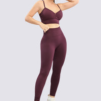 TOP DEPORTIVO CEREZO OSCURO TEXTURIZADO RVC