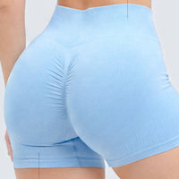 SHORT PUSH UP BABY BLUE TEXTURA ACANALADA CDC