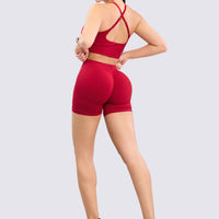 SHORT SEAMLESS ROJO COMPRESIÓN MEDIA RVC