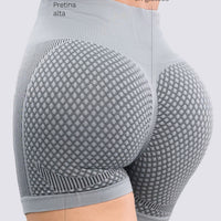 SHORT SEAMLESS TEXTURIZADO GRIS RVC