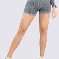 SHORT SEAMLESS TEXTURIZADO GRIS RVC