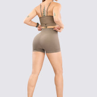 SHORT MOCCA PRETINA ALTA RVC