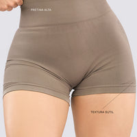 SHORT MOCCA PRETINA ALTA RVC