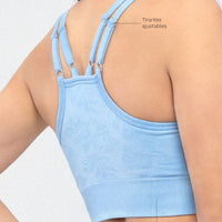TOP BABY BLUE CON PATRÓN FLORAL CDC