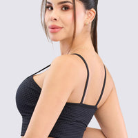 TOP DEPORTIVO NEGRO TEXTURIZADO RVC