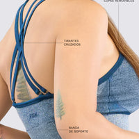 TOP DE ALTO SOPORTE AZUL RVC - colombiangymwear