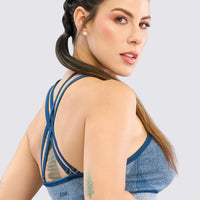 TOP DE ALTO SOPORTE AZUL RVC - colombiangymwear